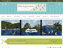 Tablet Screenshot of fibreexpressions.com